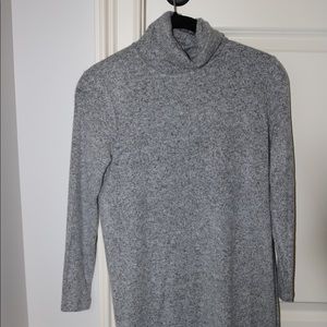 Sweater turtleneck dress